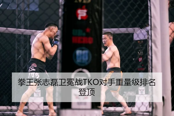 拳王张志磊卫冕战TKO对手重量级排名登顶